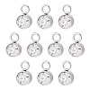 10Pcs Glass Rhinestone Charms STAS-TA0003-26F-1