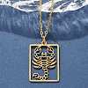 304 Stainless Steel Necklace NJEW-D330-01G-08-5