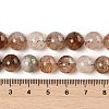 Natural Black Gold Rutilated Quartz Beads Strands G-H093-B02-10MM-3