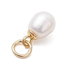 Natural Cultured Freshwater Pearl Rice Charms PALLOY-JF04830-5