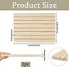 Rectangle Wood Earring Display Card Stands ODIS-WH20008-07B-2