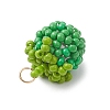 Glass Seed Beaded Tomato Pendants PALLOY-MZ01081-01-4