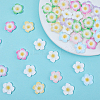 Plumeria Flower Opaque Resin Cabochons CRES-BM0001-01A-7