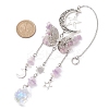 Alloy Hollow Moon Butterfly Hanging Ornaments HJEW-TA00173-01-3