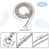   1Pc Plated Acrylic Bead Chain Bag Handle FIND-PH0009-63-2