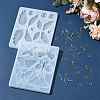 2Pcs 2 Styles DIY Butterfly Ornament Silicone Molds DIY-FS0010-05-8