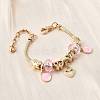 Alloy Enamel European Beads Charm Bracelets BJEW-F495-23G-4