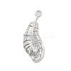 Brass Micro Pave Clear Cubic Zirconia Pendants LS-KK-U015-12P-1