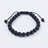 Adjustable Nylon Cord Braided Bead Bracelets BJEW-F308-56-1