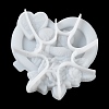 Valentine's Day Heart Couple Rose DIY Wall Decoration Statue Silicone Molds LS-SIL-F007-09-4