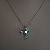 Alloy with Luminous Resin Bead Inside Pendant Necklaces for Women Men FS-WG4D5C2-17-1
