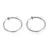 304 Stainless Steel Retractable Earrings STAS-O135-01G-01-1