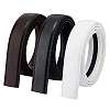 3Pcs 3 Colors No Buckle Imitation Leather Waist Belt AJEW-GA0006-54B-1