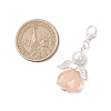 Heart Angel Acrylic Pendant Decorations HJEW-JM03655-03-3