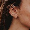 925 Sterling Silver Cuff Earrings JE1065B-7