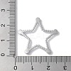 Stainless Steel Color 304 Stainless Steel Rhinestonet Pendants STAS-Q312-02D-P-3