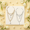 2Pcs 2 Colors Iron Upper Arm Cuff Bangles for Women AJEW-HY0002-62-3