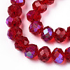 Electroplate Glass Beads Strands X1-EGLA-A034-T4mm-L20-3