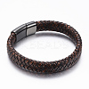 PU Leather Cord Bracelets BJEW-F288-05B-1