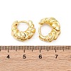Twist Ring Rack Plating Brass Hoop Earring for Women EJEW-H091-14G-2