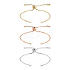 3Pcs 3 Colors Brass Box Chain Slider Bracelet Making KK-TA0003-12-RS-1