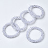 Faceted Transparent Glass Beads Stretch Bracelets BJEW-S144-002C-06-1