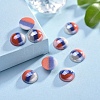 Opaque Glass Cabochons X-GGLA-S038-12F-8mm-2