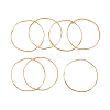 7Pcs PVD Vacuum Plating 304 Stainless Steel Wave Bangles Set for Women BJEW-A011-10D-G-2