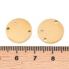 316 Surgical Stainless Steel Micro Pave Cubic Zirconia Links connectors STAS-K178-23G-3