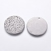 Non-Tarnish 304 Stainless Steel Pendants STAS-F230-09P-2