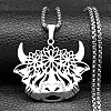 201 Stainless Steel Pendant Necklaces LS-NJEW-C066-16P-1
