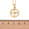304 Stainless Steel Crystal Rhinestone Helm Pendant Necklaces NJEW-Z057-02B-G-5