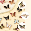 24Pcs 6 Colors Alloy Glass Connector Charms FIND-FS0003-51-3