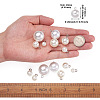 Mega Pet 70Pcs 7 Style Resin & Plastic Imitation Pearl Pendants/Shank Buttons BUTT-MP0001-01-3
