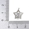 Brass Micro Pave Cubic Zirconia Pendants KK-S339-03P-3
