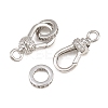 Brass Micro Pave Clear Cubic Zirconia Spring Ring Rings CU-CBA8264-05P-3
