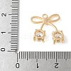 Brass Micro Pave Cubic Zirconia Pendants KK-A253-18G-3