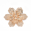 Brass Cabochon Rhinestone Settings KK-S353-023LG-2
