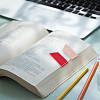 7Pcs 7 Colors PU Leather Bookmarks AJEW-CL0001-21-4