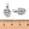 Brass Micro Pave Clear Cubic Zirconia Charms KK-A290-01A-P-3