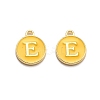 Golden Plated Alloy Enamel Charms ENAM-Q437-13E-1