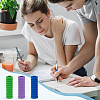 60Pcs 6 Colors Plastic Pencil Grips for Kids AJEW-GA0006-56-5