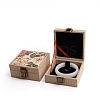 Flower Print Linen Jewelry Storage Box PW-WG82343-09-1
