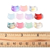 110Pcs 11 Colors Transparent Spray Paint Glass Beads GLAA-FS0002-15-5