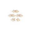 4Pcs Zinc Alloy Rhinestone Snap Lock Clasps FIND-FG0003-45A-7