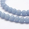Natural Angelite Beads Strands X-G-P217-31-6mm-3