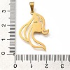 304 Stainless Steel Pendants STAS-Z119-04G-3