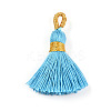 Polycotton(Polyester Cotton) Tassel Pendant Decorations FIND-N006-01-2