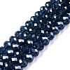 Electroplate Glass Beads Strands EGLA-A044-T8mm-A12-1