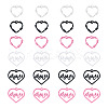 24Pcs 6 Style Spray Painted Zinc Alloy Pendants FIND-PJ0001-23-1